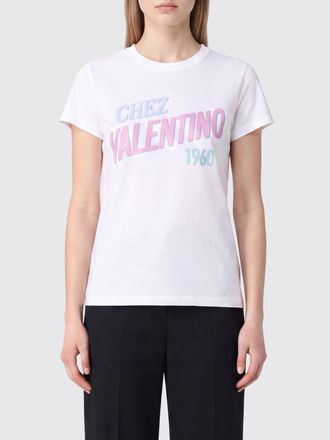 Valentino Garavani T-shirt Chez in cotone con logo stampato slim fit