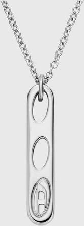 Diesel Stainless Steel Pendant Necklace - Necklaces - Unisex - Silver