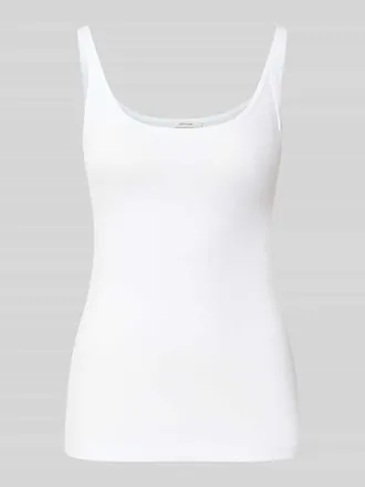 OPUS Slim Fit Tank Top aus Baumwoll-Mix Modell Ina/Dailies in Weiss, Gr&ouml;&szlig;e 36