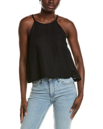 Emerson Fry Emerson Fry High Neck Linen-Blend Tank Top