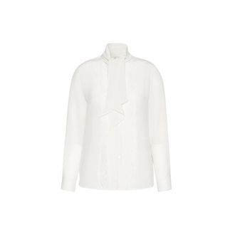 Max Mara Wkilegume overhemd - Dames - Blouses & Shirts - Wit - Maat: 2XS Zijde