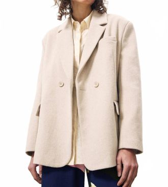 FRNCH Penda Oversized Blazer In Creme