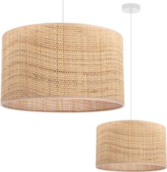 OEM L&aacute;mpara Colgante De Rat&aacute;n Blanco 1 Pantalla Plana De Rat&aacute;n 35cm