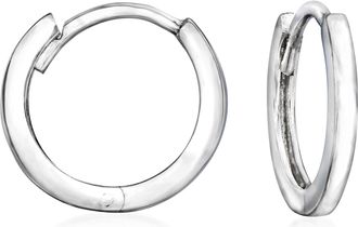 Ross-Simons 14kt White Gold Huggie Hoop Earrings