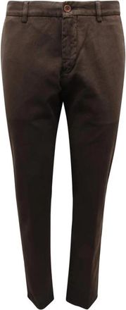 Etro Italiaanse Stijl Broek - Heren - Chinos - Bruin - S - Katoen - Broeken
