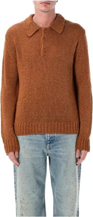 Sunflower Polo Sweater - Heren - Ronde hals truien - Bruin - L - Truien & Vesten