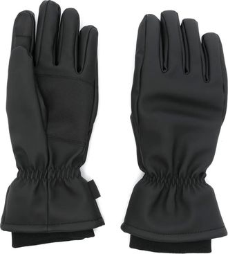 Rains insulated gloves - men - Polyester/Polyester/Polyurethane - M - Black