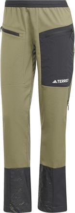 adidas Womens Xpr Fast Pant Ski Trouser in Olive Strata - Green - Size 12 UK