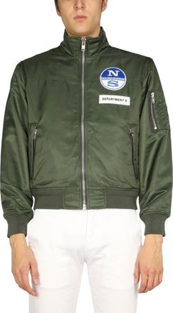 Department Five Green Mock Collar Jackets