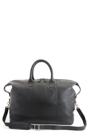 Royce Leather Medium Leather Duffle Bag in Black at Nordstrom