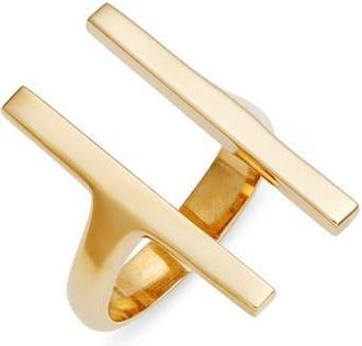 Soko Double Bar Ring in Gold at Nordstrom, Size 10