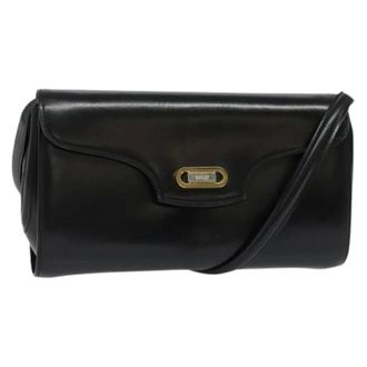 Bally Pre-owned Cross Body Bags, female, Black, Size: ONE SIZE Pre-owned Leather Shoulder Bag