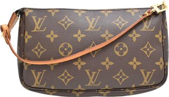 Louis Vuitton Brown Monogram Pochette Pouch (Pre-Owned)
