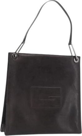 Gucci Pre-owned Leren Schoudertas - Dames - Vintage Schoudertas - Bruin - ONE Size - Leer - Vintage
