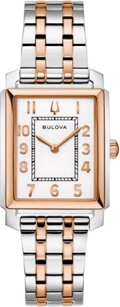 Bulova Sutton Rechthoekig Horloge met Armband - Dames - Horloges - Wit - ONE Size - Accessoires