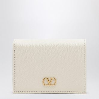 Valentino Garavani VLogo Signature ivory leather wallet