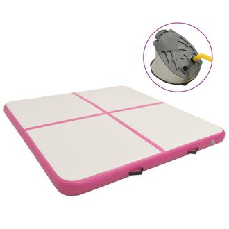 vidaXL Vidaxl Tappetino Ginnastica Gonfiabile E Pompa 200x200x10 Cm Pvc