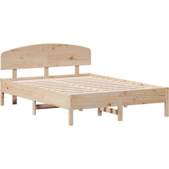 vidaXL Vidaxl - Estructura De Cama Sin Colch&oacute;n Madera Maciza De Pino 140x190 Cm