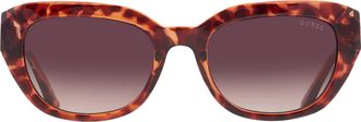 Guess Brown Gradient Cat Eye Ladies Sunglasses GF6159 52F 53