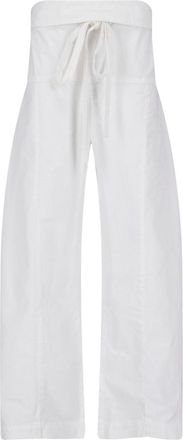 Matteau High-Waist Wide-Leg Trousers with Tie Belt