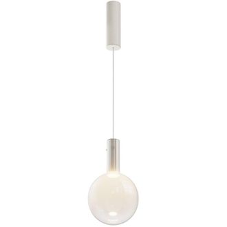 Maytoni Maytoni Nebula Lámpara de techo colgante moderna de globo de 20 cm, blanca, 3000 K, 400 lm