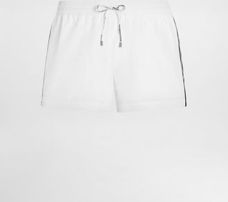 Dolce & Gabbana Canvas Swim Boxer Shorts - Man Beachwear White 4