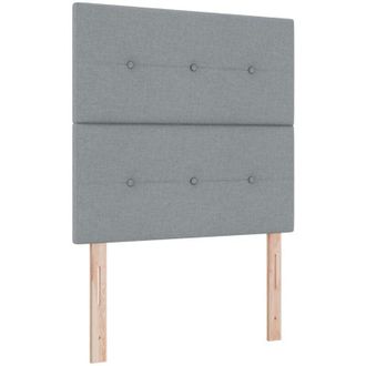 vidaXL vidaXL Headboard Height Adjustable Manual Light grey 90 cm Fabric