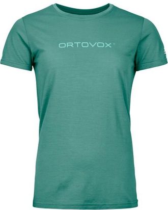 Ortovox 150 Cool Brand T-Shirt Merinoshirt für Damen | türkis