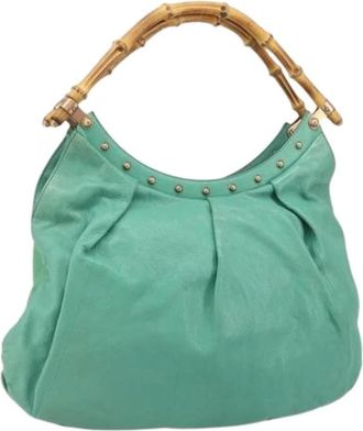Gucci Pre-owned Handbags, female, Green, Size: ONE SIZE Pre-owned Vintage Shoulder Bag
