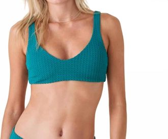 Andie Swim Delray Bikini Top In Caribbean Crochet