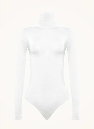 Wolford Colorado Turtleneck Bodysuit - Dames - Bodies - Wit - L - Katoen - Tops