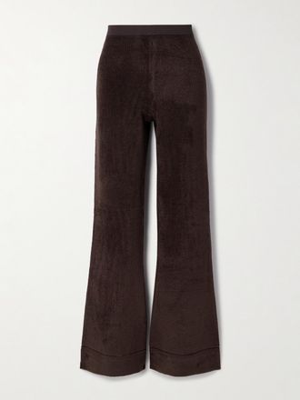 Proenza Schouler Pantaloni Svasati In Ciniglia Evie - Marrone