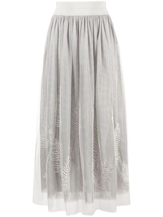 Lorena Antoniazzi Gonna con decorazione - Grigio