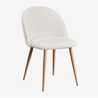 Sklum Sedia da pranzo in tessuto boucl&eacute; Kana Deluxe SKLUM