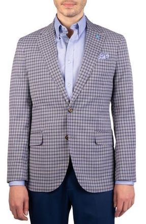Tailorbyrd Mini Plaid Melange Sport Coat in Grey at Nordstrom Rack, Size 38 Regular