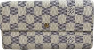 Louis Vuitton Damier Azur Damier Azur White Damier Azur Long Wallet (Bi-Fold) (Pre-Owned)