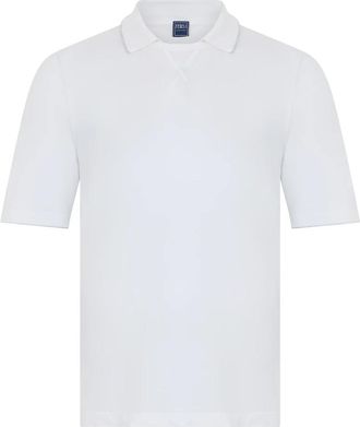 Fedeli Katoenen polo met korte mouwen - Heren - Polos - Wit - L - Katoen - Tops