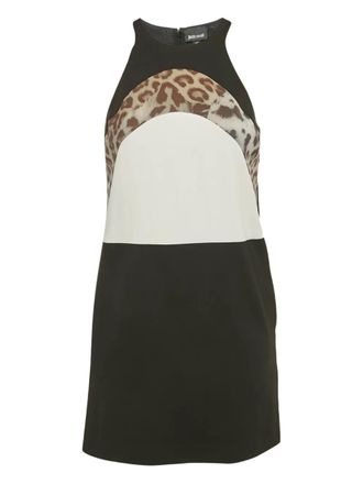 Just Cavalli XS panel sleeveless dress - Black