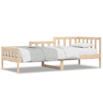 Berkfield Home Day Bed 90x190 cm Solid Wood Pine in Light Tan