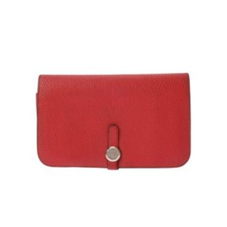 Herm&egrave;s Dogon Togo Leather Long Wallet (Bi-Fold) (Pre-Owned)