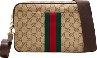 Gucci Beige Logo Small Crossbody Bag