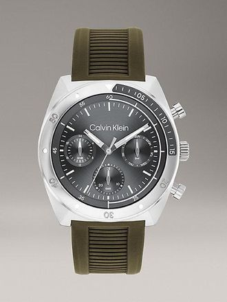 Calvin Klein Reloj multifunci&oacute;n con correa de silicona