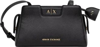 A|X Armani Exchange Crossbody Messenger Bag - Dames - Schoudertassen - Zwart - ONE Size - Polyester - Tassen
