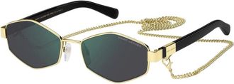 Marc Jacobs Stijlvolle Zonnebril - Dames - Zonnebrillen - Zwart - 55 MM - Accessoires
