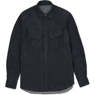Fortela Pasadena Texan Denim Shirt in Indigo Rinse at Nordstrom, Size X-Large Eu