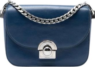 Prada Pre-owned Arcade Crossbody Bag - - Pre-owned - Donna - Blu - ONE SIZE