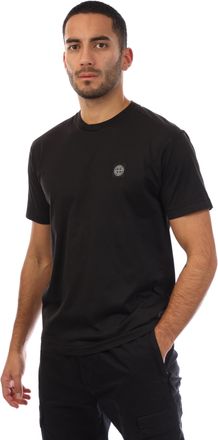 Stone Island Mens 60/2 Cotton Jersey Slim-Fit T-Shirt in Black - Size X-Large