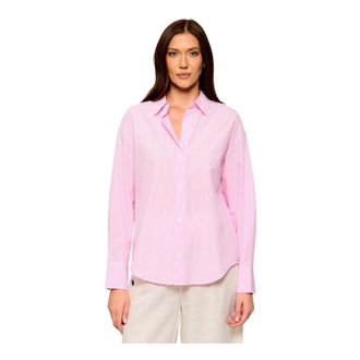 MC2 Saint Barth Shirts, female, Pink, Size: XS Cristal Long Sleeve Shirt