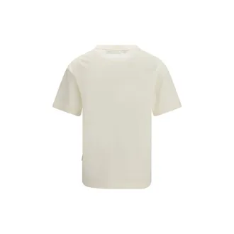 Palm Angels Logo-Print Cotton T-Shirt - Beige