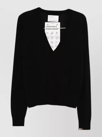 Extreme Cashmere knit sweater v neckline long sleeves